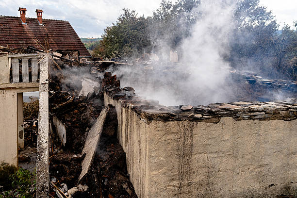 Professional Fire Damage Removal technician working in Kendall Park, NJ